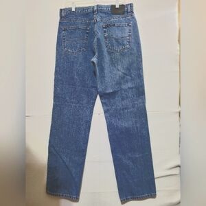 HARLEY DAVIDSON MEN'S STRAIGHT LEG BLUE DENIM MEDIUM WASH MOTORCYCLE JEANS 34X34